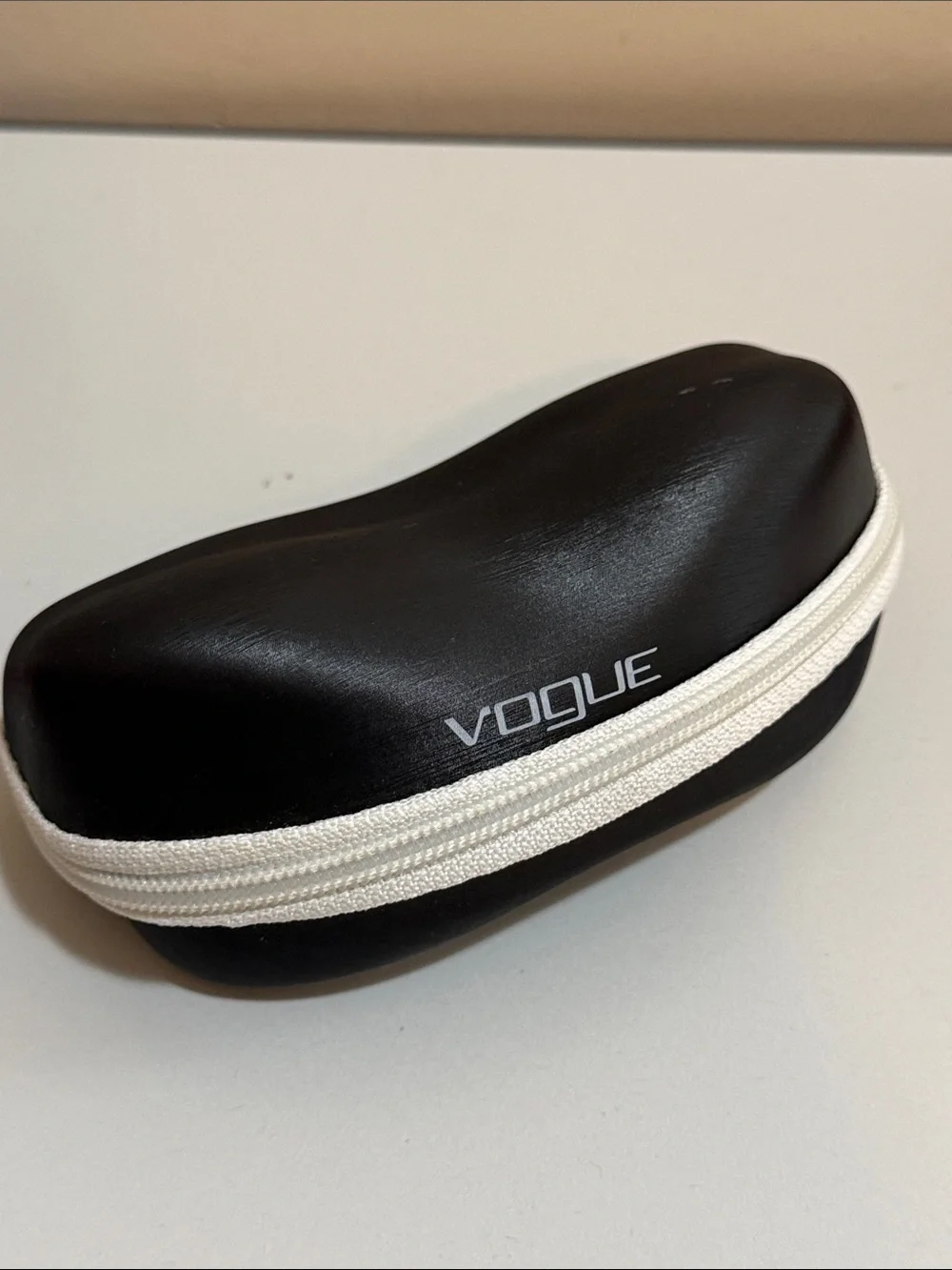 Vogue Women's White-Arm Shield Sunglasses with Gradient Blue Lens